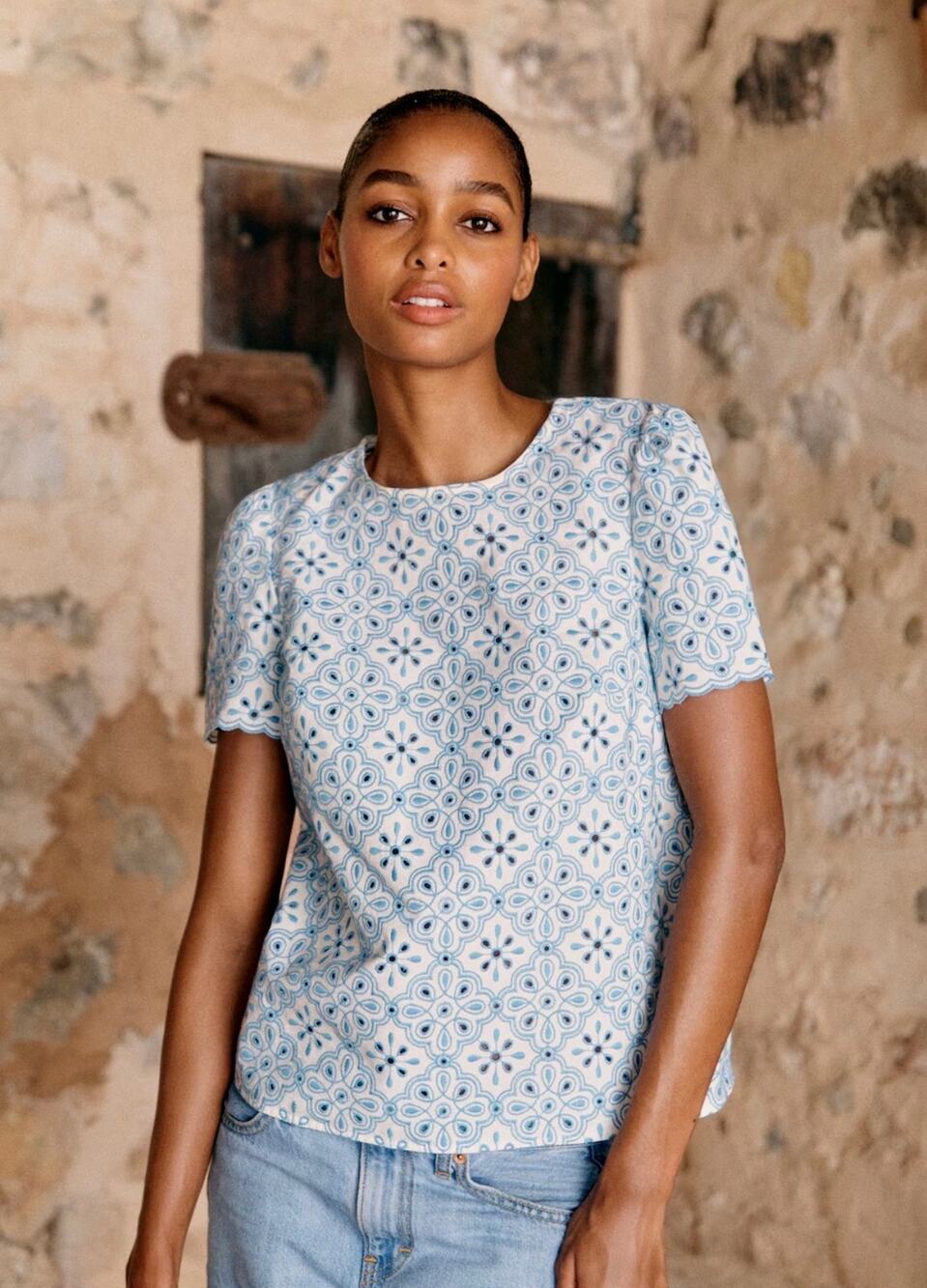 La Maille Sezane Annabelle Blouse Size US 6 / FR 38 / M✨
